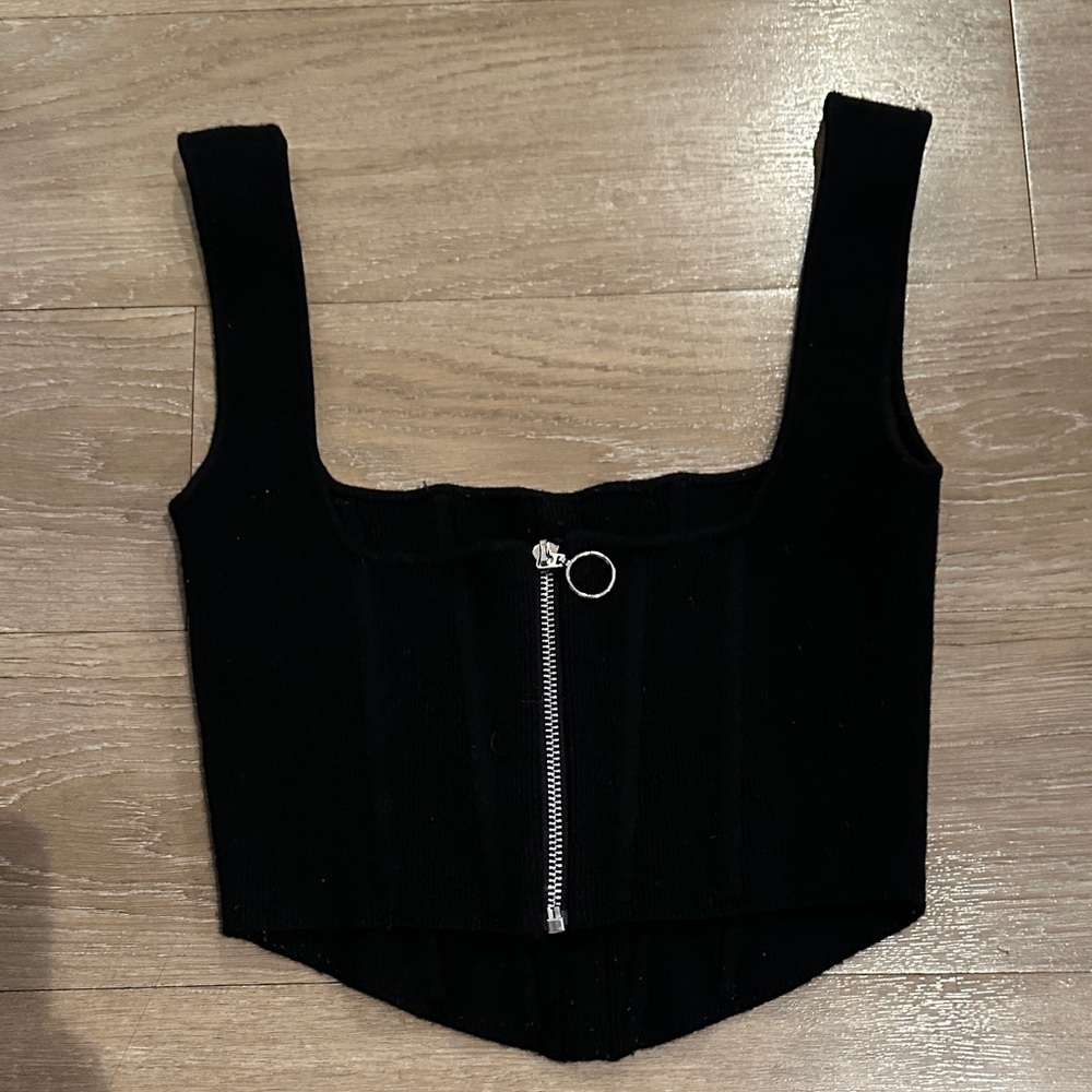 Danielle Guizio Women's Corset Knit Top - Picture 6 of 7